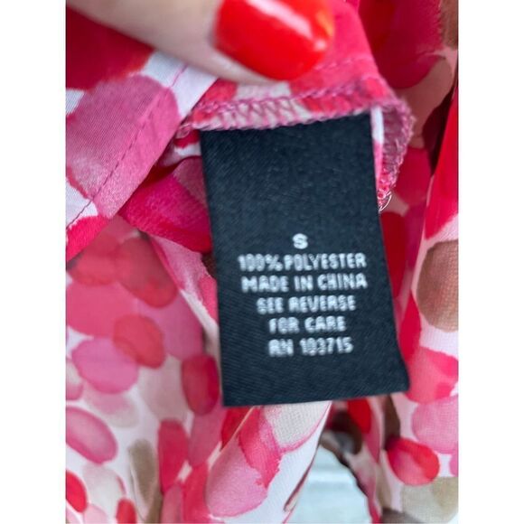 Zac & Rachel Floral Spring Sheer Pullover Blouse Women’s Small - Picture 4 of 6